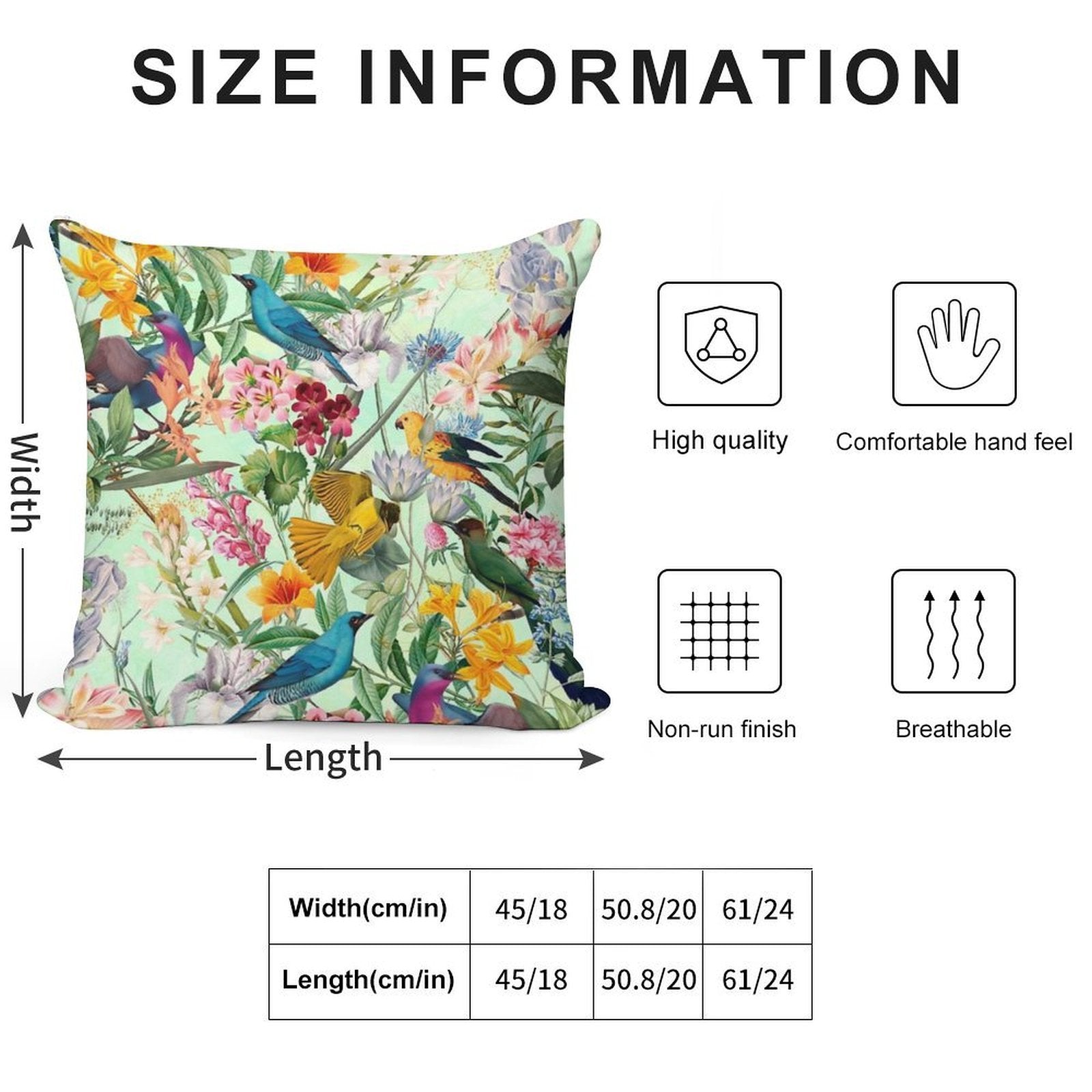 Tropical Paradise II Soft Bedroom Essential Throw Pillow