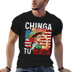 Chinga Tu MAGA Funny Mexico Vintage Women  Graphic-printed T-Shirt