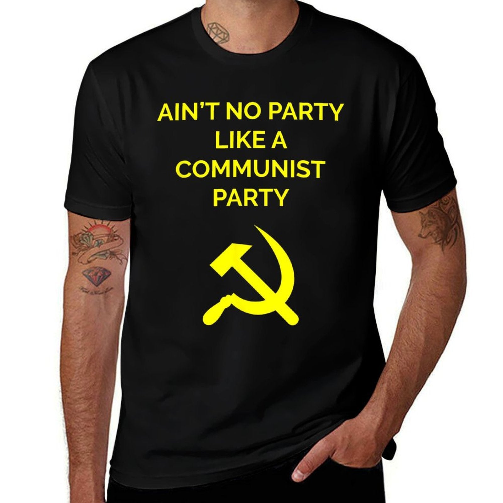 Aint No Party Like A Communist Party Funny Communist  Eco-friendly Material T-Shirt
