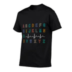 Nurse PQRST Test ABCs Ekg Strip Alphabet Funny Nurses Jokes  Ribbed Collar T-Shirt