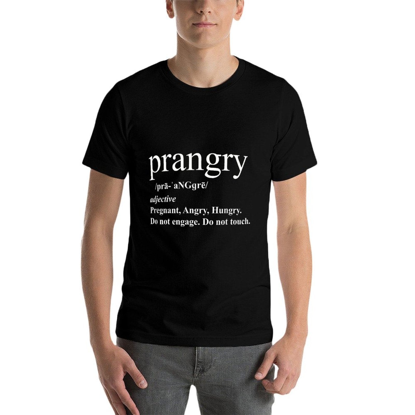 Prangry Definition Shirt Pregnancy Funny Graphic T Shirt  Classic T-Shirt