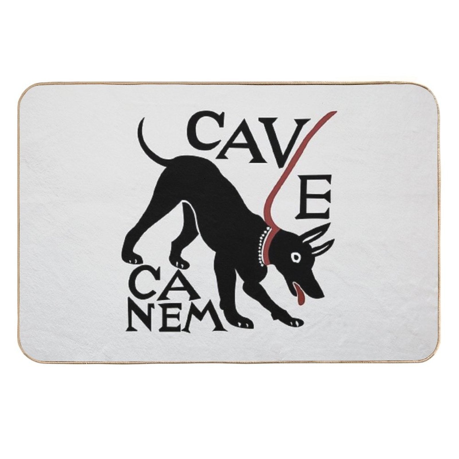 Cave Canem (Beware of Dog) - 2nd Version  Toxin-Free Bath Mat
