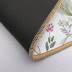 Colorful Flowers And Leaves  Odorless Bath Mat