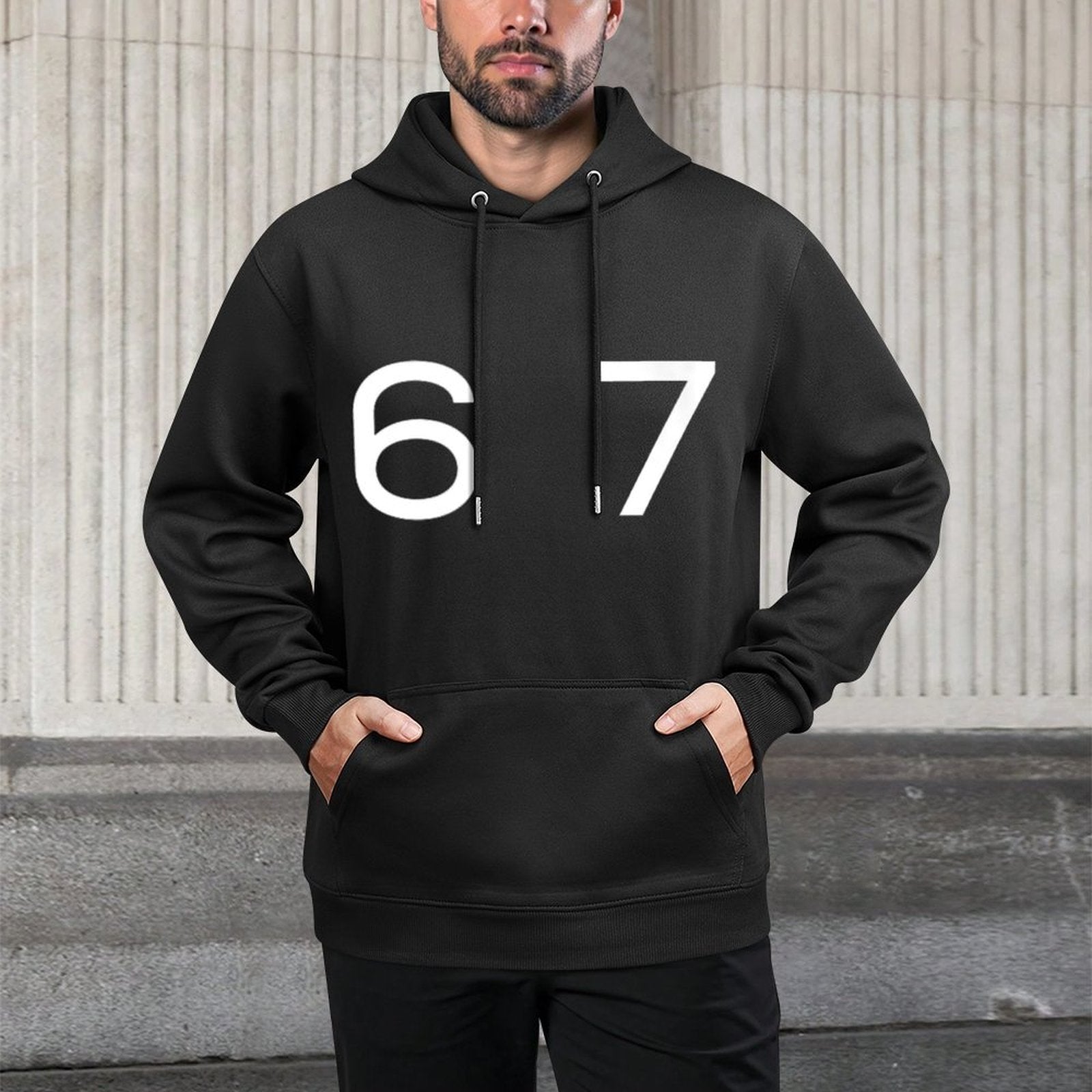 Fun Six Seven 6 7 Meme Design Versatile Streetwear Hoodie