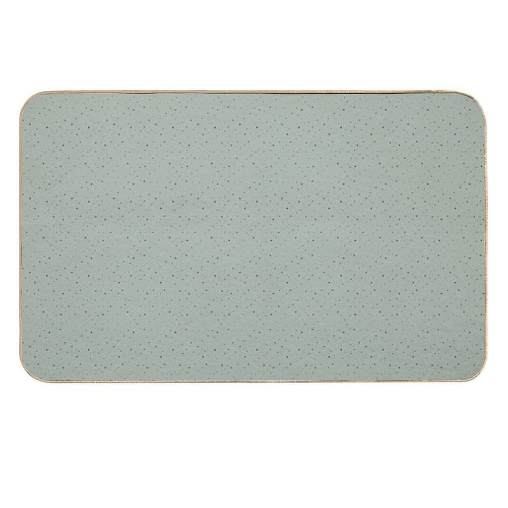 Green Stars  Easy Maintenance Bath Mat