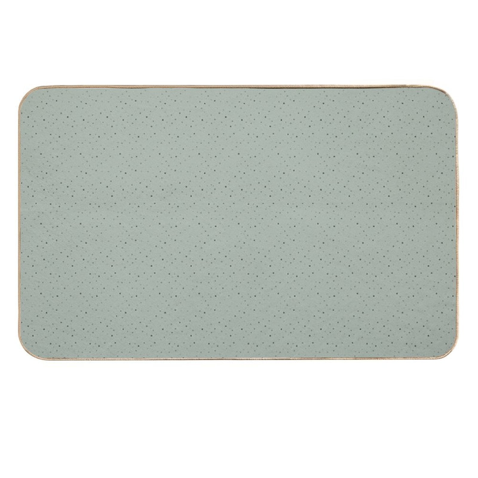 Green Stars  Easy Maintenance Bath Mat