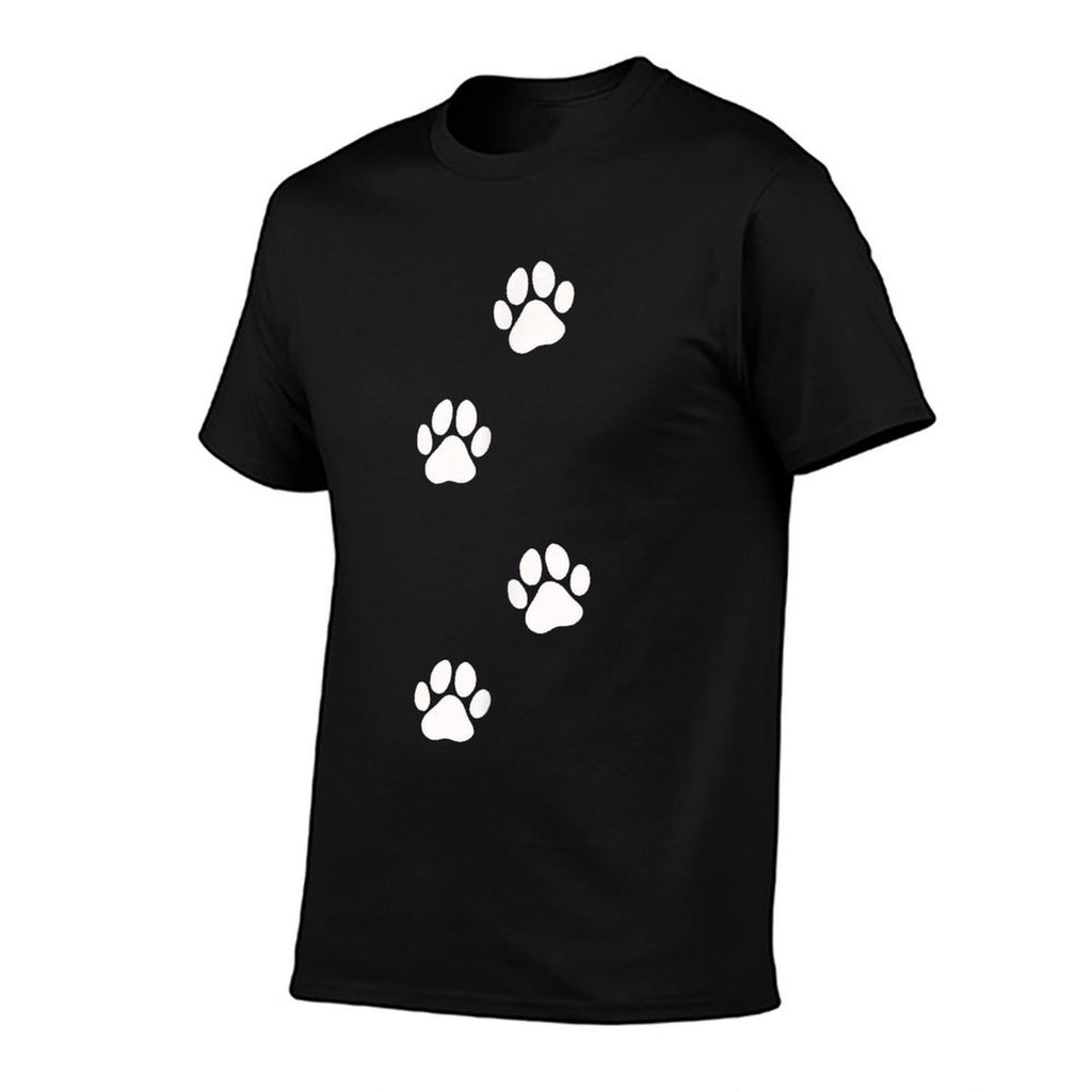 Paw Print Dog Cat Pet Lover for Men Women Girls Kids  Heathered Texture T-Shirt
