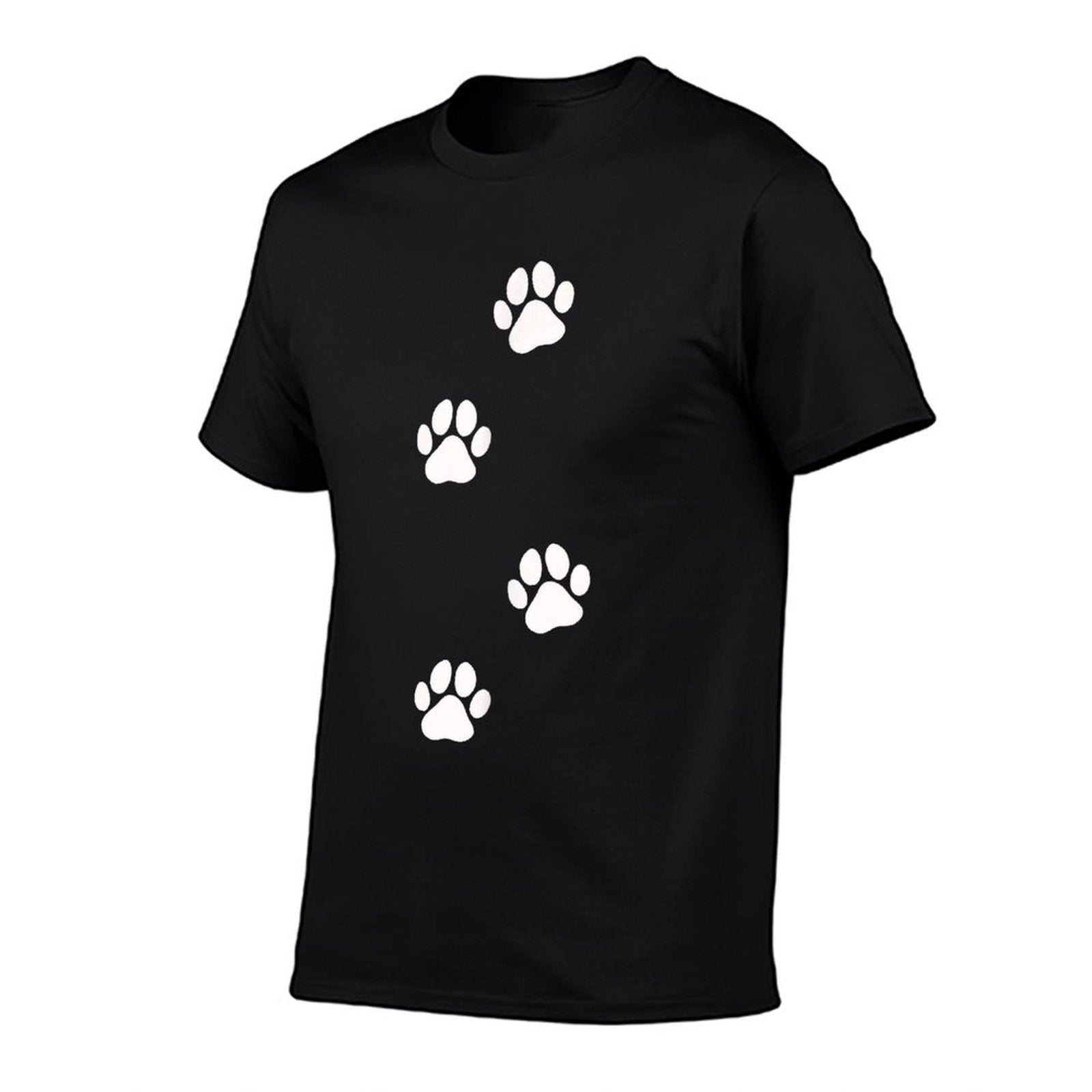 Paw Print Dog Cat Pet Lover for Men Women Girls Kids  Heathered Texture T-Shirt