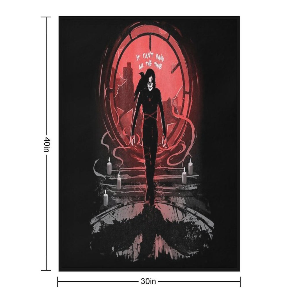 The Crow's Rain Travel-friendly Throw Blanket