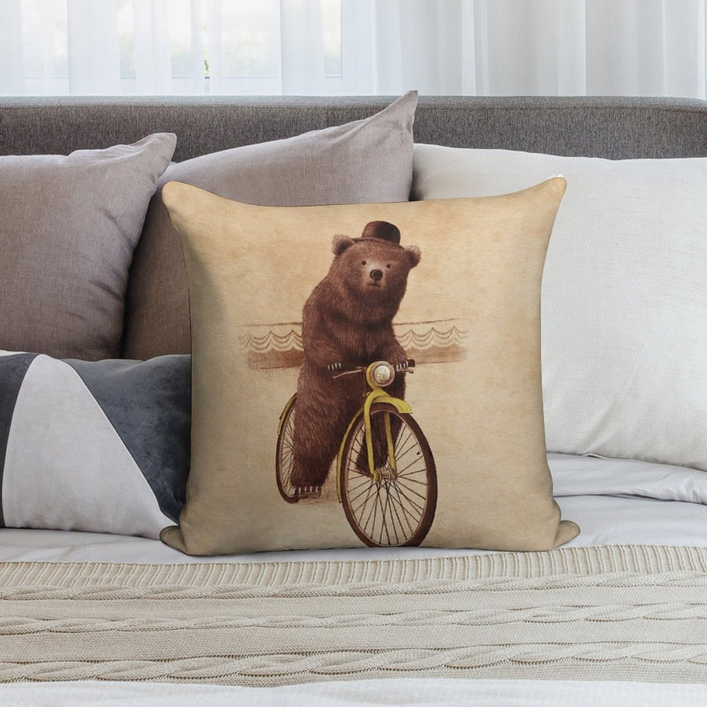 Barnabus Soft Short Plush Fabric Throw Pillow