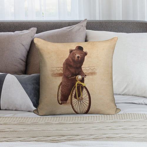 Barnabus Soft Short Plush Fabric Throw Pillow