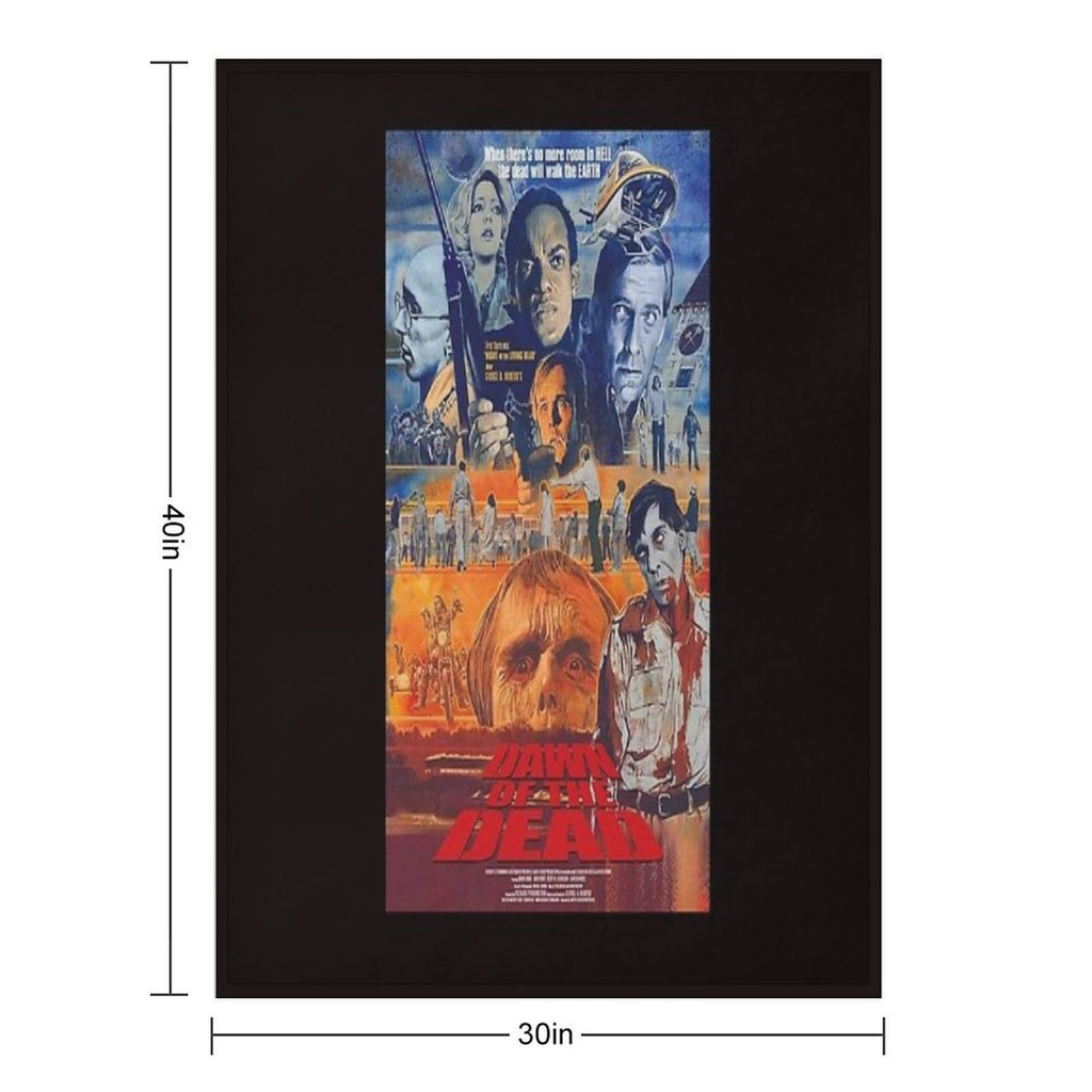 Dawn of The Dead 1978 Horror Movie Machine-washable Throw Blanket