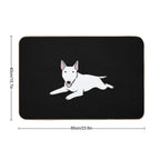 Bull Terrier Dog Cute Illustration  Pet-Safe Bath Mat