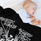 Sillhouette Retro Rapper 90s Durable Throw Blanket