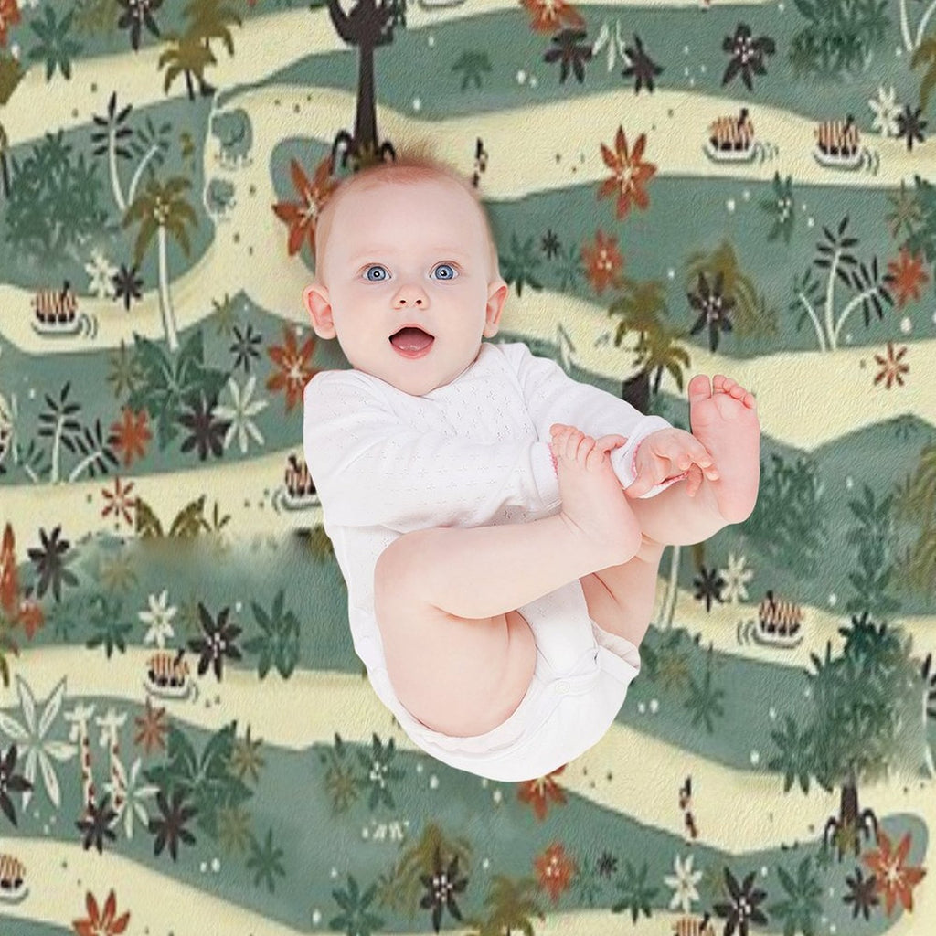 Jungle Cruise Print Sustainable Throw Blanket