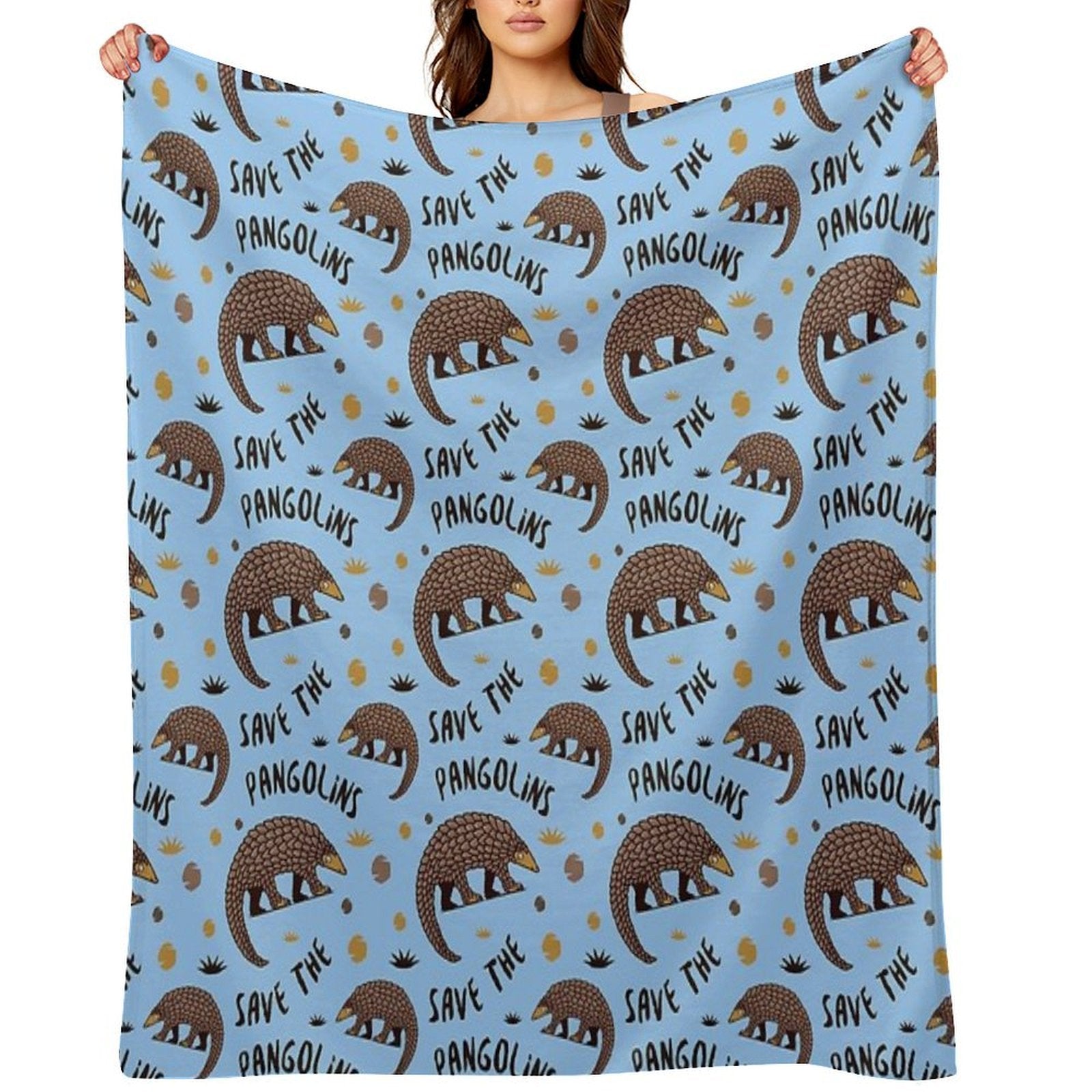 Endangered Pangolin - Save The Pangolins Premium Throw Blanket