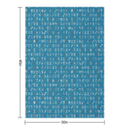 Astrology Symbols And Signs Blue Pattern Quick-dry Throw Blanket