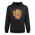 Retro Groovy Make Magic Happen Mushroom Hippie Botanical Unisex Design Hoodie