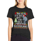 Its Too Hot For Ugly Christmas Sweaters Manatee Lover  Trendy Pattern T-Shirt