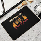 Diddly Squat Farm Speed And Power Tractor Lover ,Retro Vintage Tractor Farming  Non-Slip Bath Mat