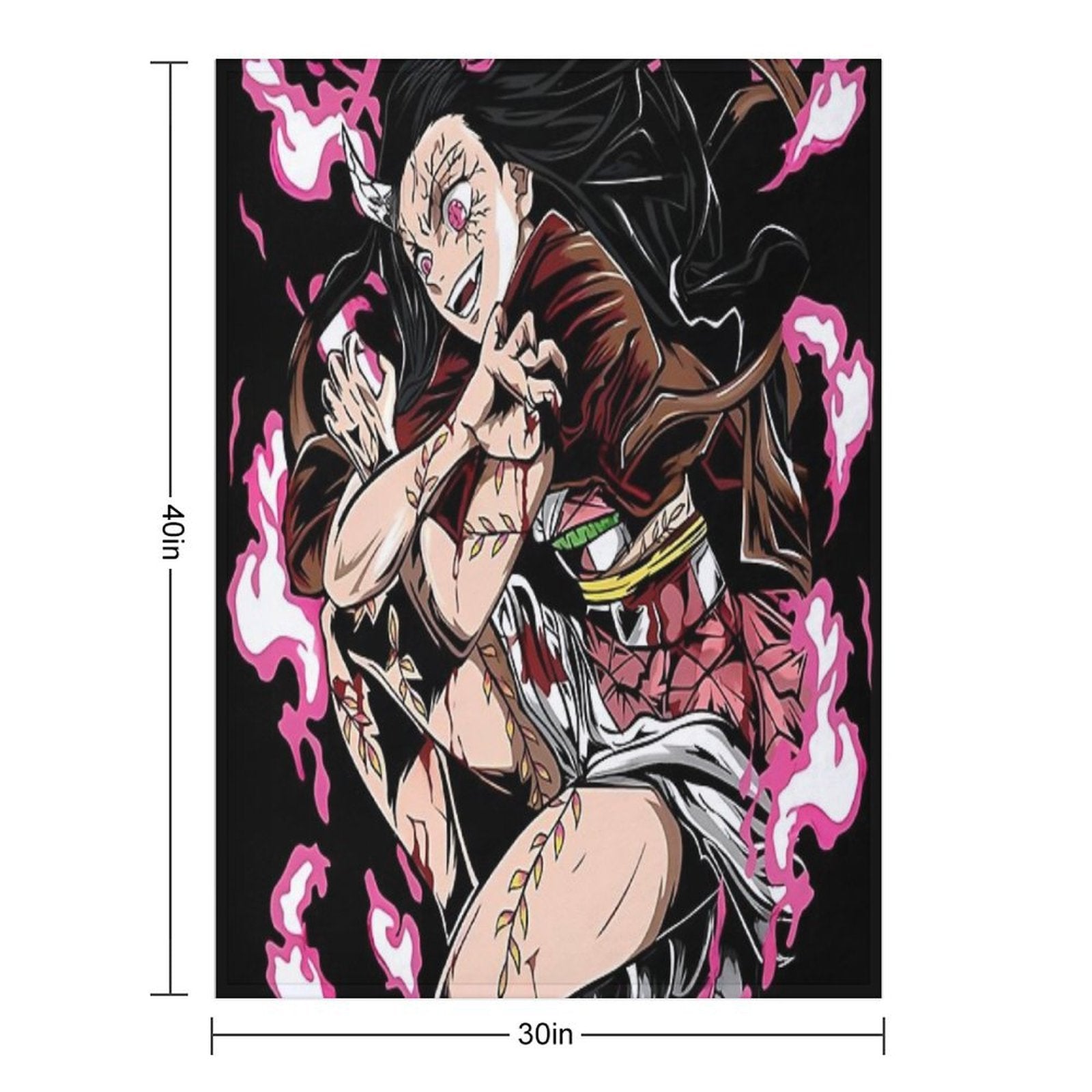 Nezuko  The Chosen Demon Premium Throw Blanket