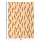 Happy Carrots Travel-friendly Throw Blanket