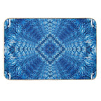 Velvet Splash Bloom Blue Ocean Waves Pattern 1  Dirt-Trapping Bath Mat