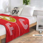 Swindon Town STFC Minimalist Artwork Travel-friendly Throw Blanket