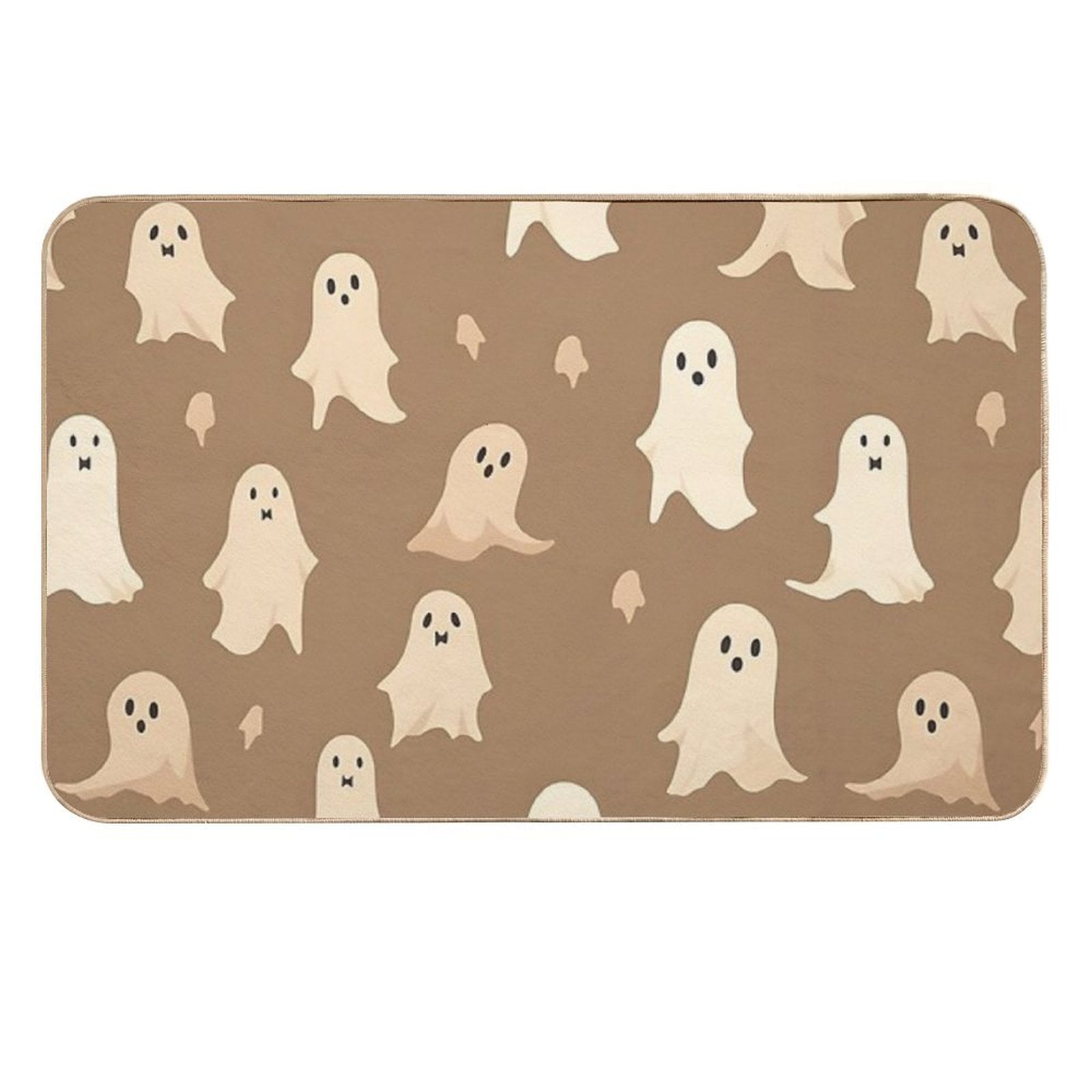 Halloween Ghost Seamless Background  Rapid-Drying Bath Mat