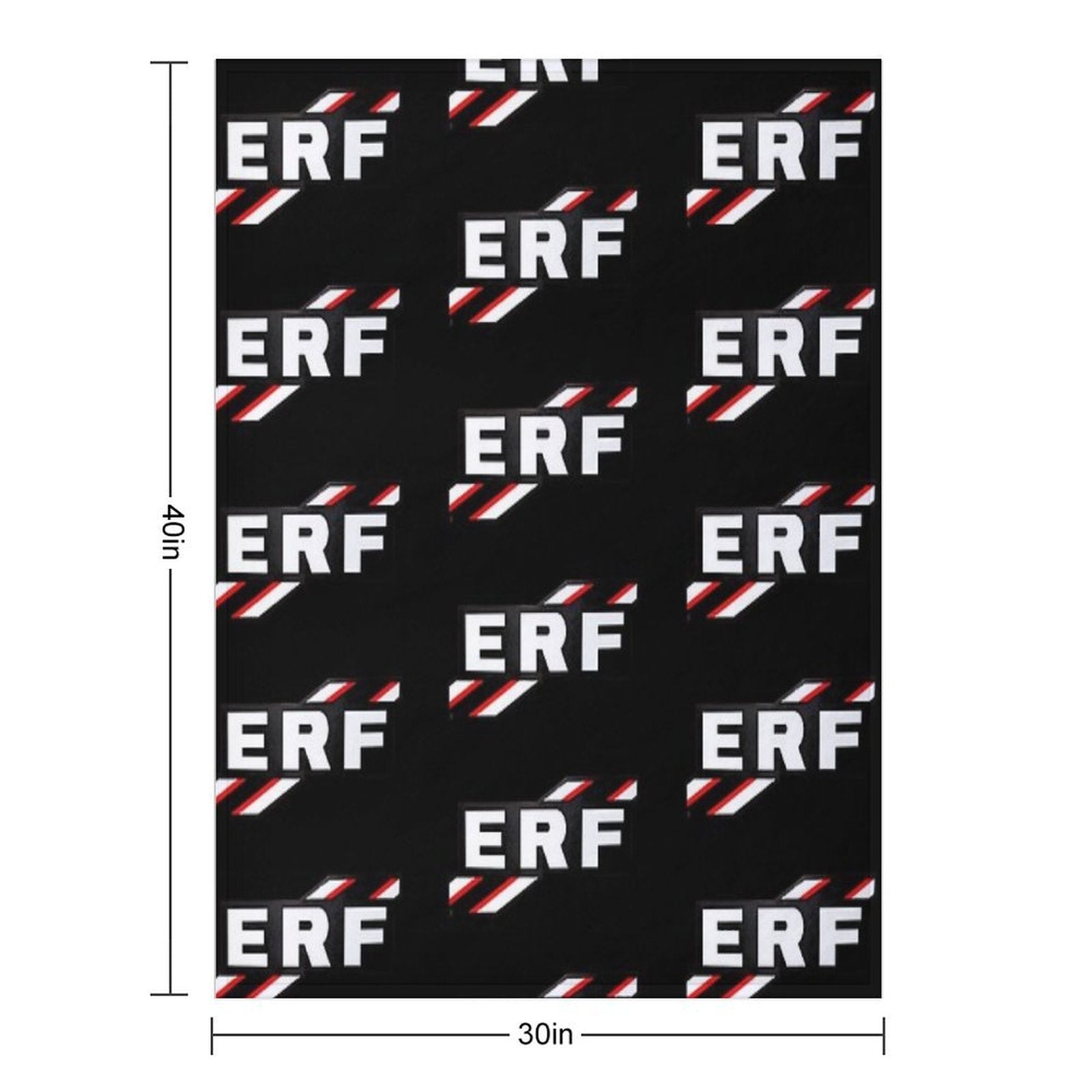 ERF Vintage Lorry Logo Easy Care Throw Blanket