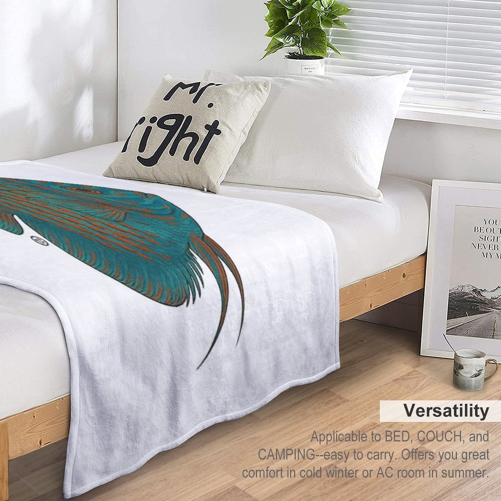 Discus Fish Japanese Style - Amazon Fish All-season Throw Blanket