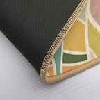 Abstract Botanical Mid Century Modern  Multi-Purpose Bath Mat