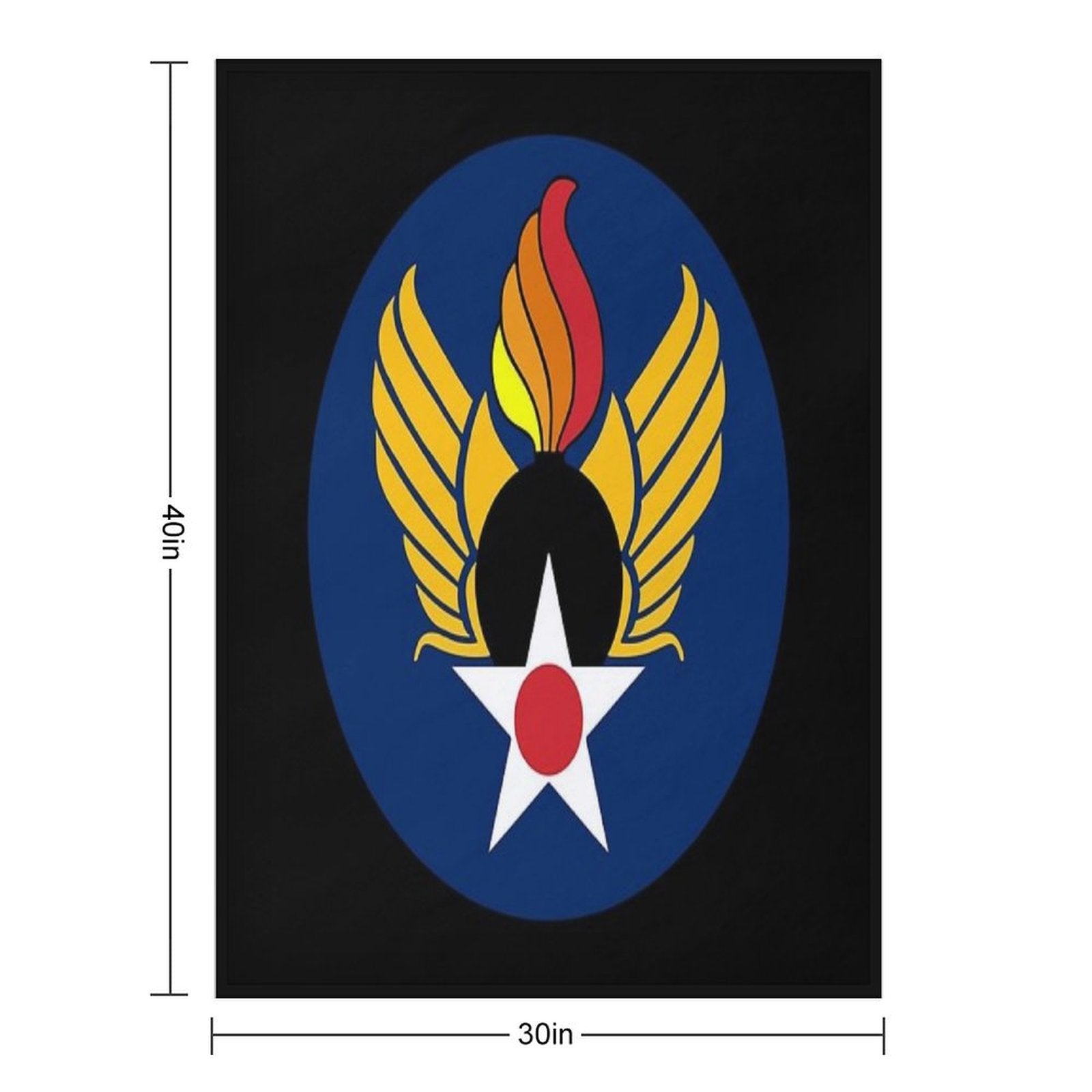 USAF AMMO Pisspot Wrinkle-free Throw Blanket