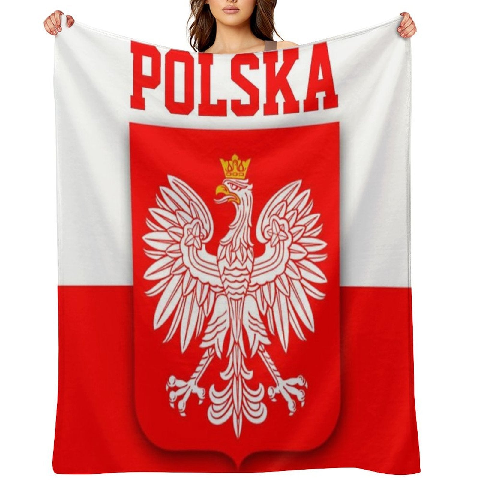 Poland Polska Polish Flag Versatility Throw Blanket
