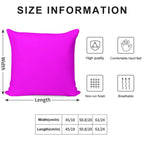 PLAIN SOLID MAGENTA FUCHSIA PINK-100 PINK AND CORAL  SHADES ON OZCUSHIONS ON ALL PRODUCTS Soft High-Density Material Throw Pillow