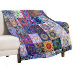 Kaleidoscope Patchwork Travel-friendly Throw Blanket