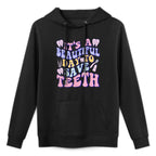 Retro Its A Beautiful Day to Saveth Dental Dentist Unisex Design Hoodie