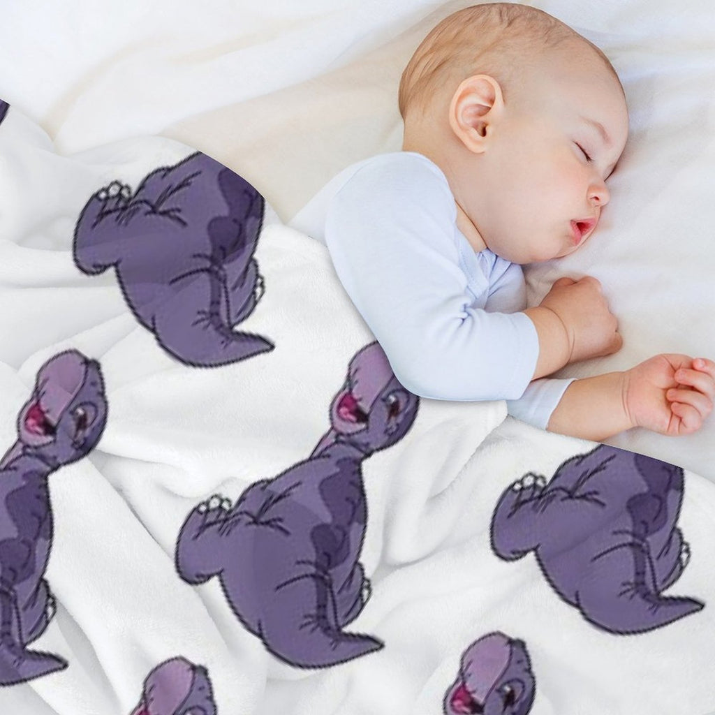 Baby Littlefoot Land Before Time Travel-friendly Throw Blanket