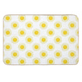 Hand Drawn Sun, Yellow Doodles Seamless Illustration Pattern  Versatile Bath Mat
