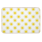 Hand Drawn Sun, Yellow Doodles Seamless Illustration Pattern  Versatile Bath Mat