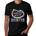 Twin Day Friends Teacher Twinning With My Bestie Matching  High-quality Stitching T-Shirt