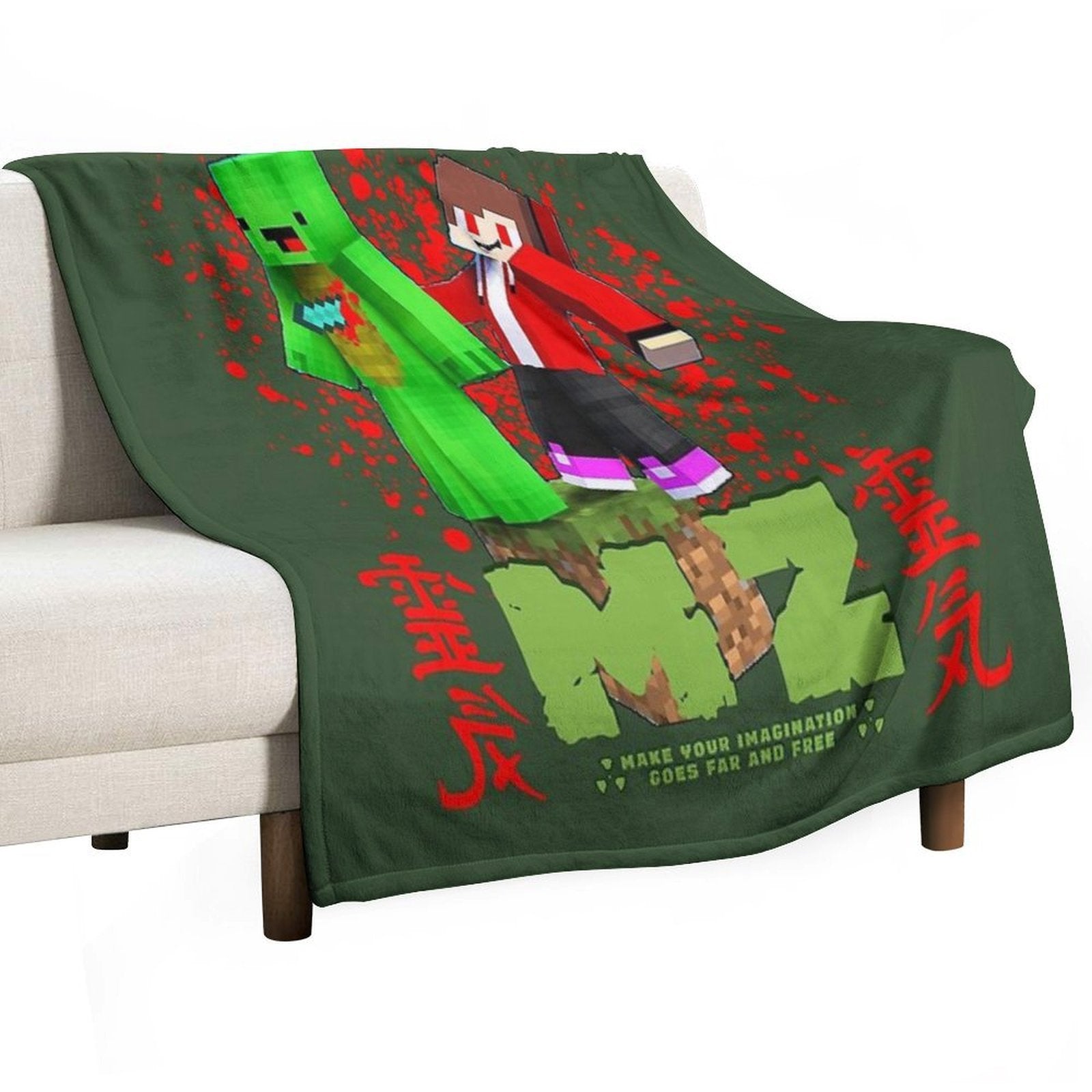 JJ's Maizen And Mikey Machine-washable Throw Blanket