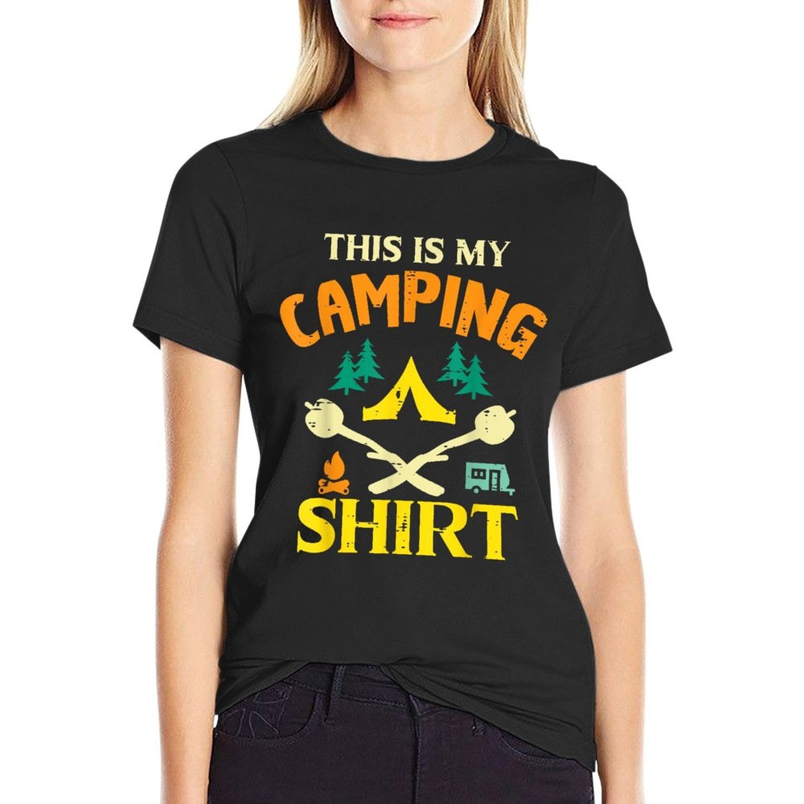 This Is My Camping Funny Men Women Kids Boys Girls  Moisture-wicking T-Shirt