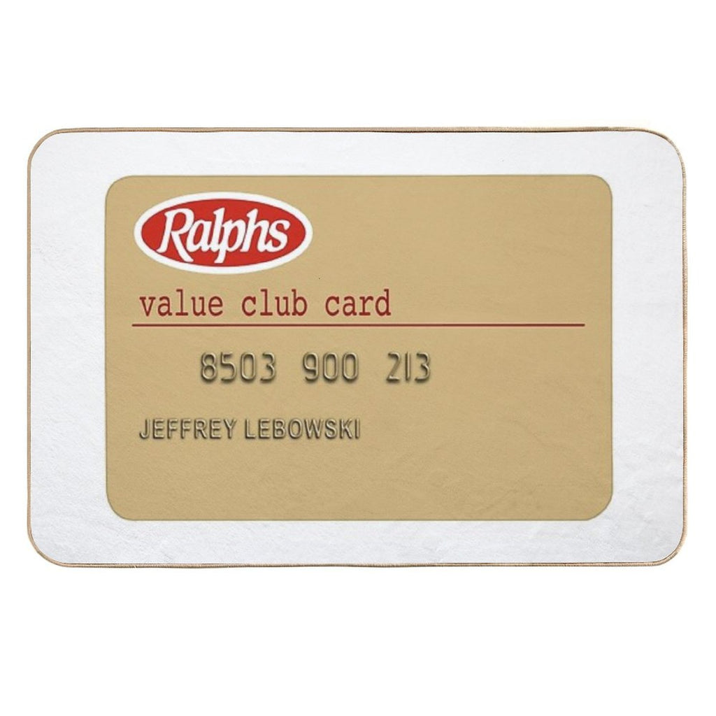 The Big Lebowski Value Club Card  Long-Lasting Bath Mat