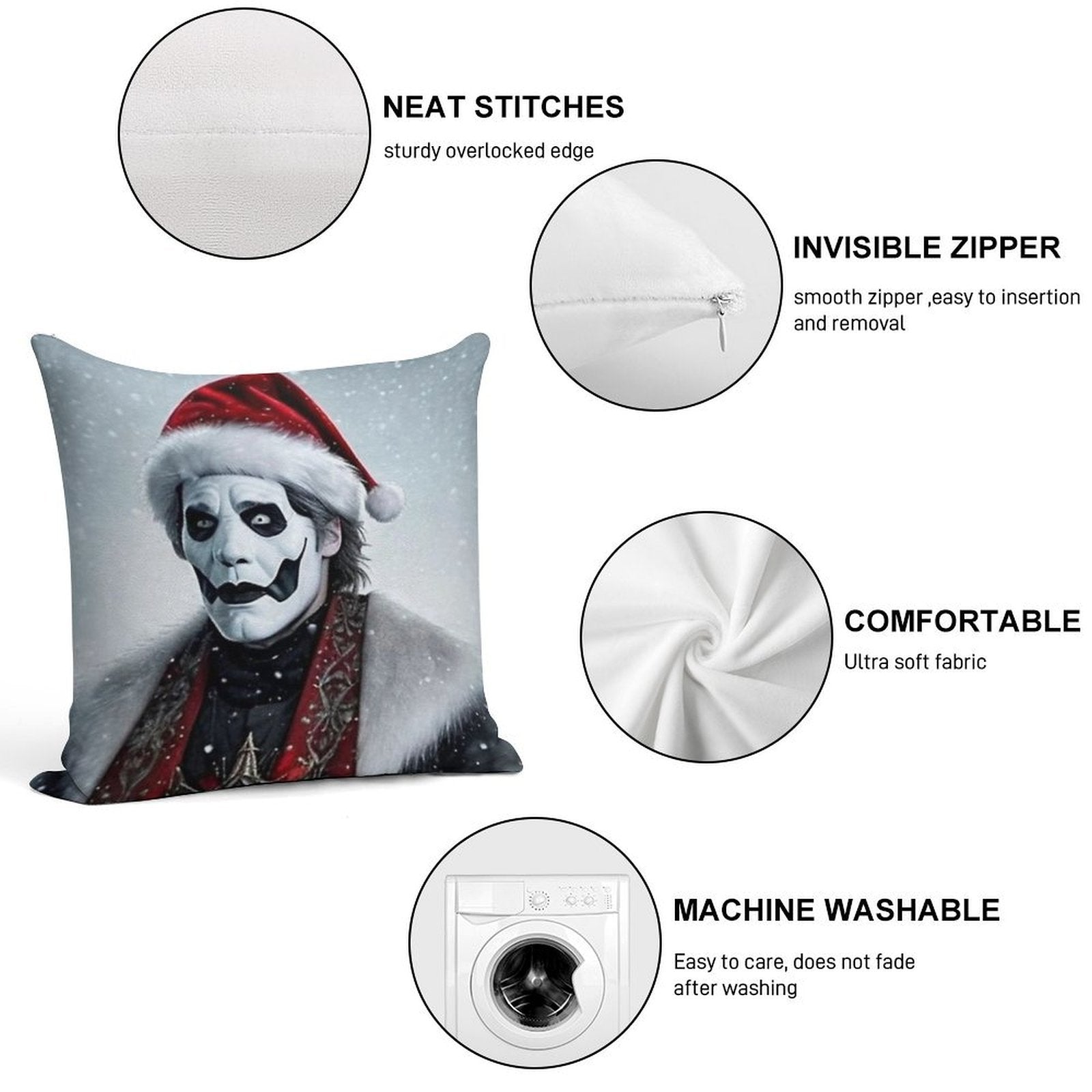 Santa Emeritus Soft Warmth Comfort Throw Pillow