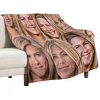 Jennifer Aniston Collage Machine-washable Throw Blanket