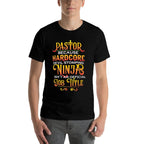 Pastor Because Devil Stomping Ninja Isnt Job Title Gifts  Heathered Texture T-Shirt