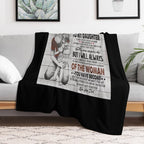To My Daughter I Closed My Eyes For But A Moment And Suddenly Shrink-resistant Throw Blanket