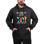Funny Cruise Ship Wear Vintage Blame It On The Drink Package Layering Staple Hoodie