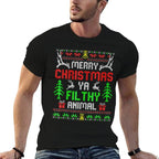 Merry Christmas Animal Filthy Ya Xmas Family Pajama  Vintage-inspired T-Shirt
